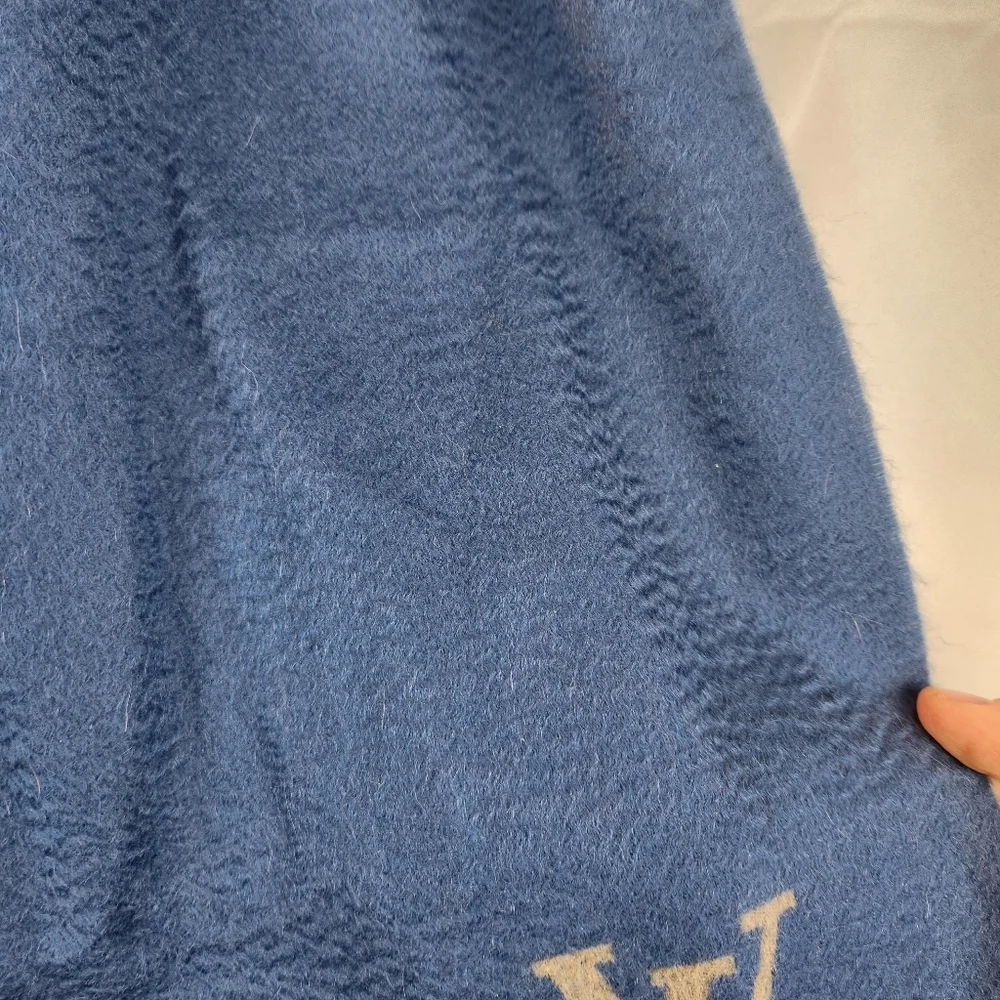 Louis Vuitton thick cashmere logo scarf in EUC - Picture 5 of 9